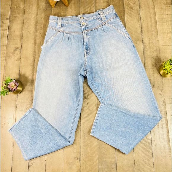 Mother The Pleated Popular Peg Straight-Leg Jeans In Intoxicated Sz 31 - Picture 4 of 12